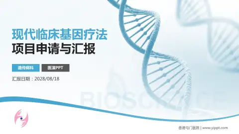 香港屯门医院项目申请与汇报PPT模板