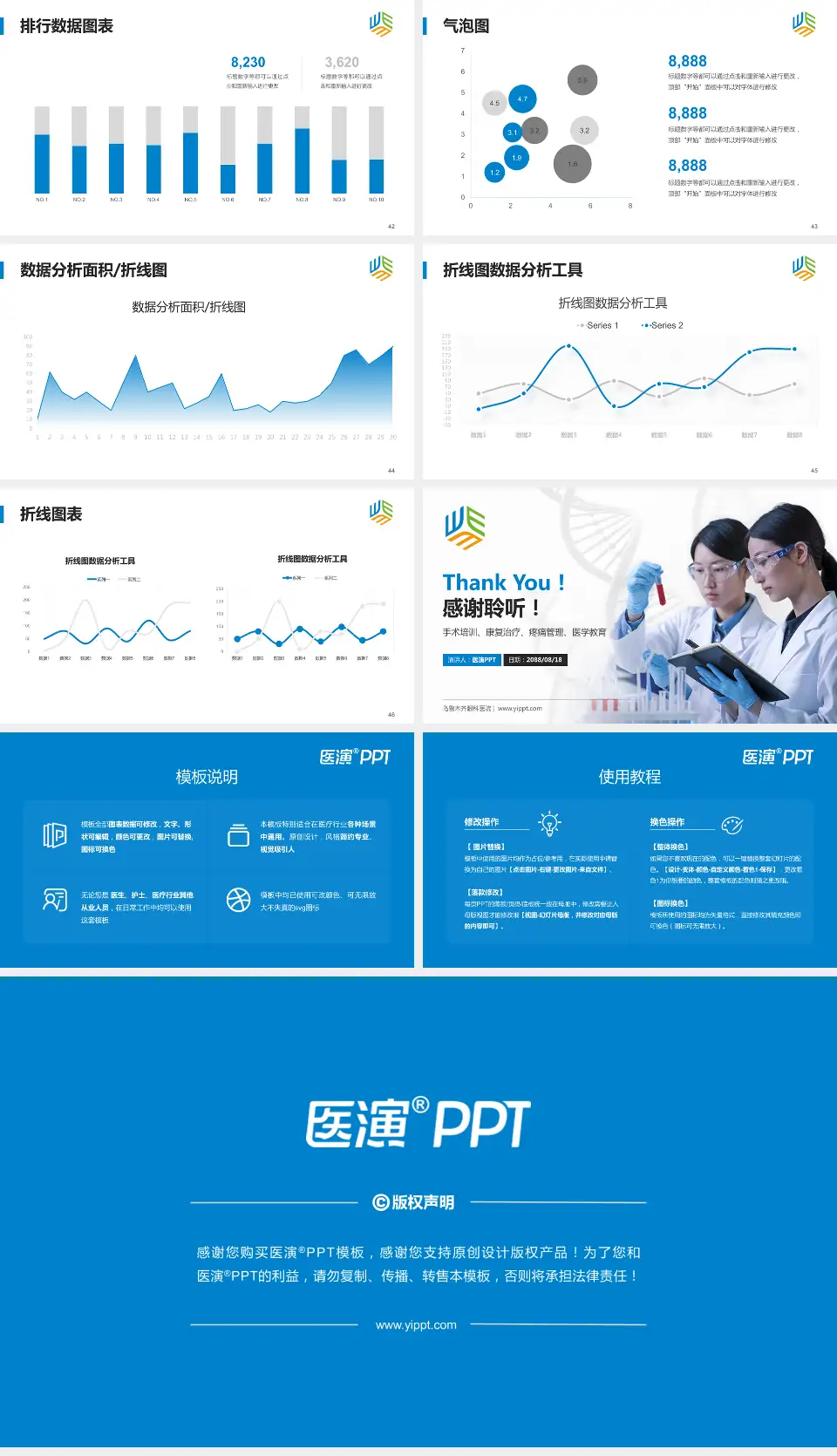 乌鲁木齐眼科医院科研成果展示PPT模板16:9格式幻灯片预览图6
