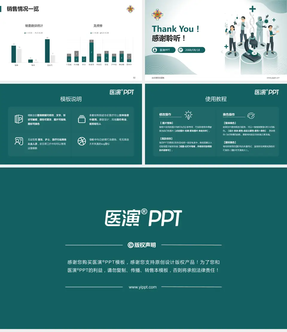 台北荣民总医院品管圈PDCA演示专用PPT模板16:9格式幻灯片预览图7