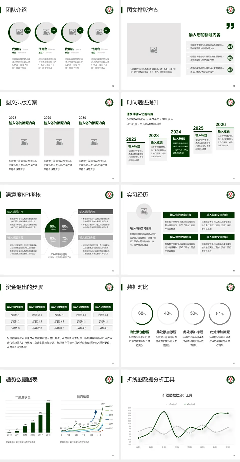 青海省交通医院培训与教育PPT模板4:3格式幻灯片预览图3