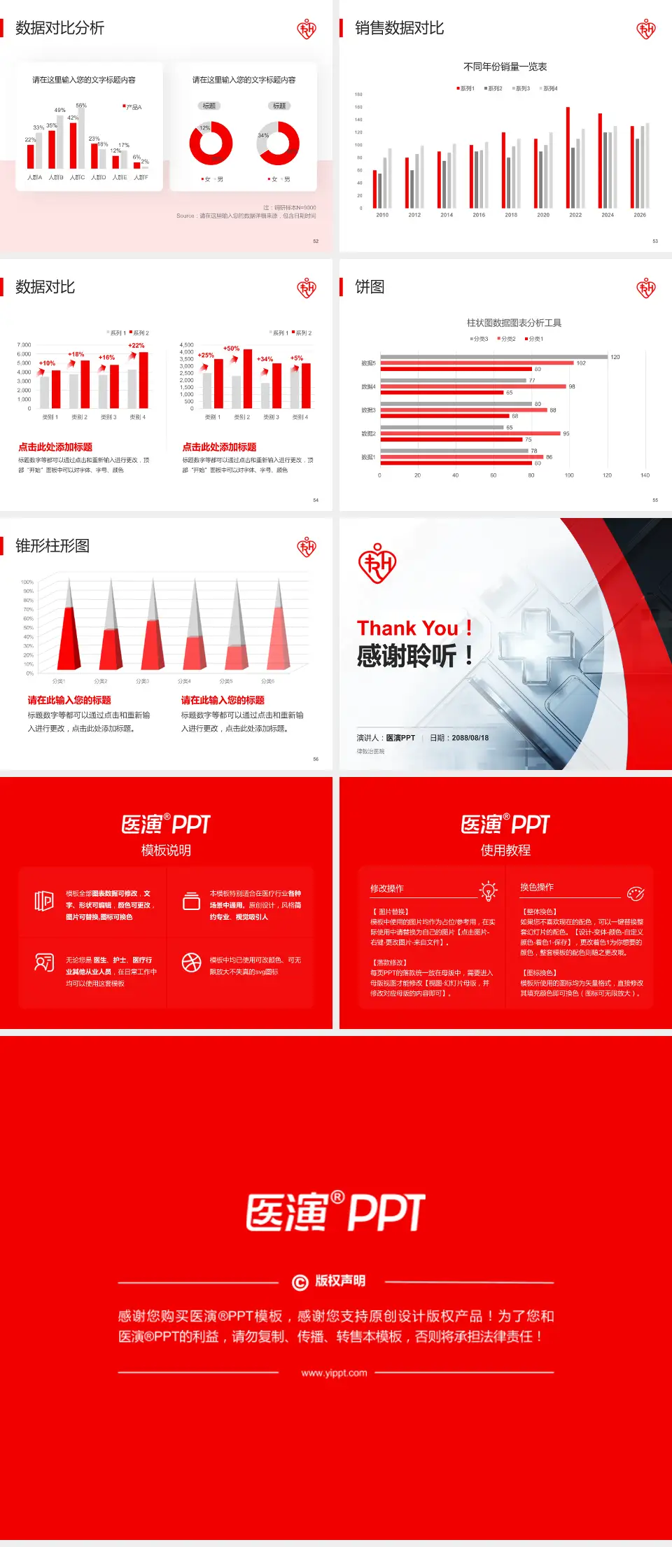 律敦治医院医疗行业比赛专用PPT模板4:3格式幻灯片预览图7