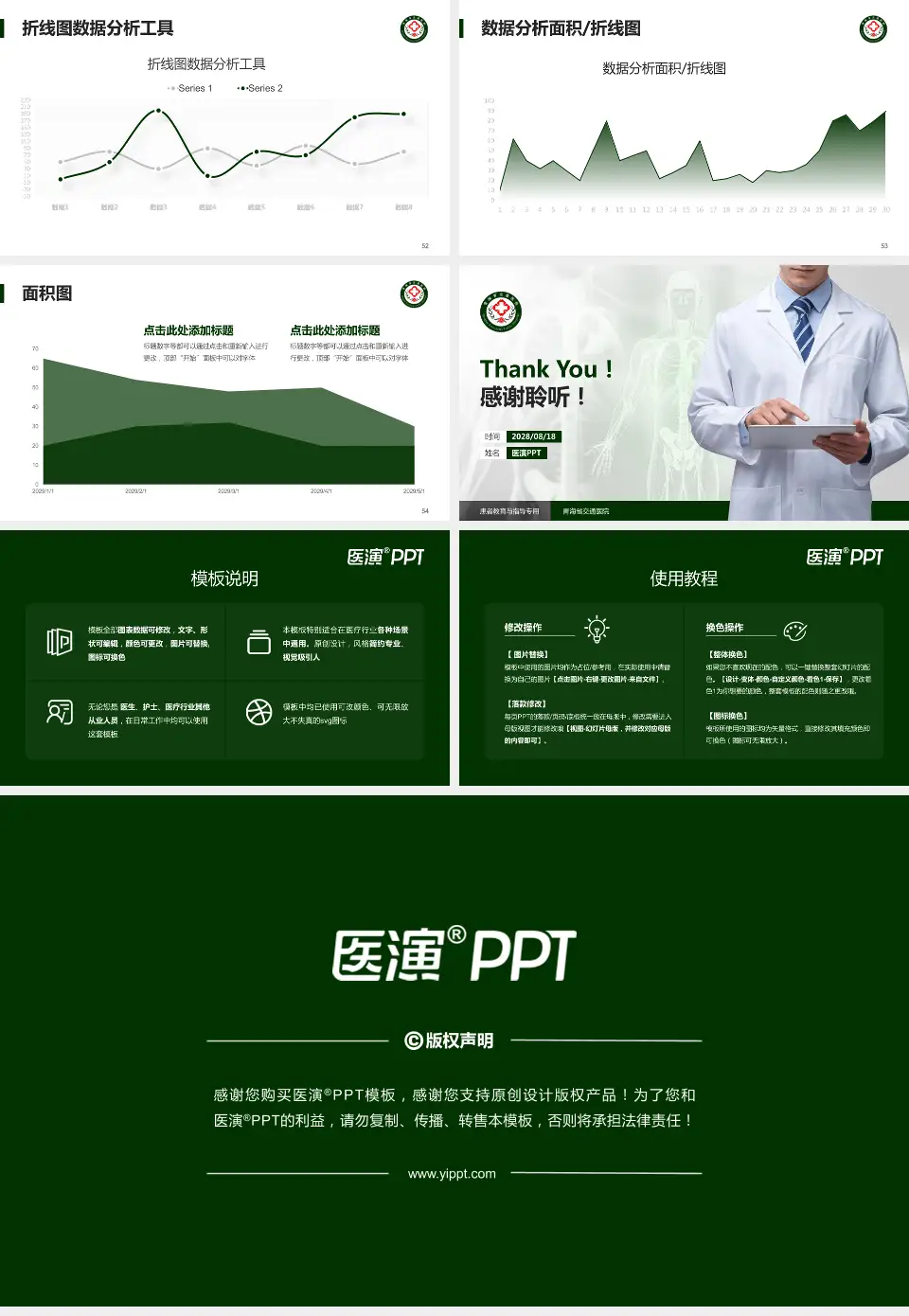 青海省交通医院患者教育与指导PPT模板16:9格式幻灯片预览图7