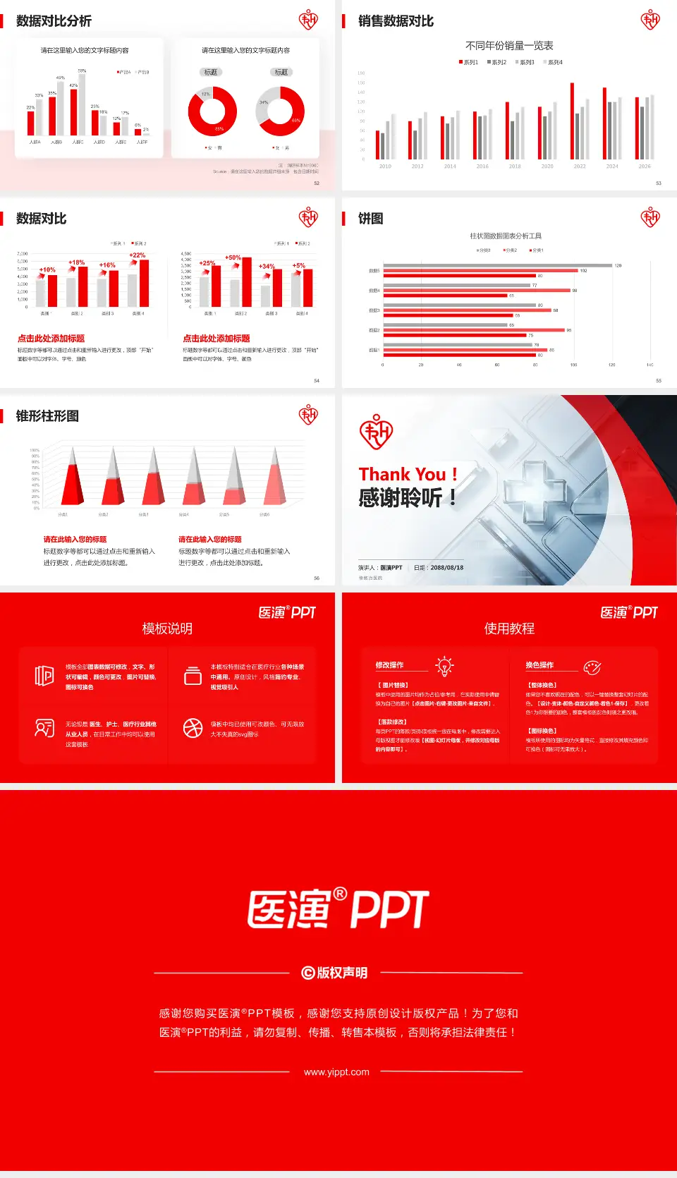 律敦治医院医疗行业比赛专用PPT模板16:9格式幻灯片预览图7