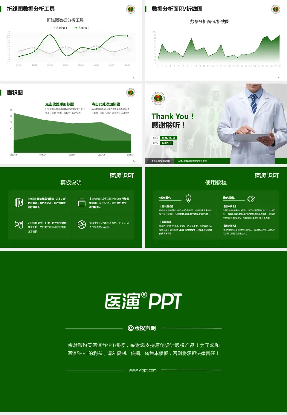 中国人民解放军西藏军区总医院患者教育与指导PPT模板16:9格式幻灯片预览图7