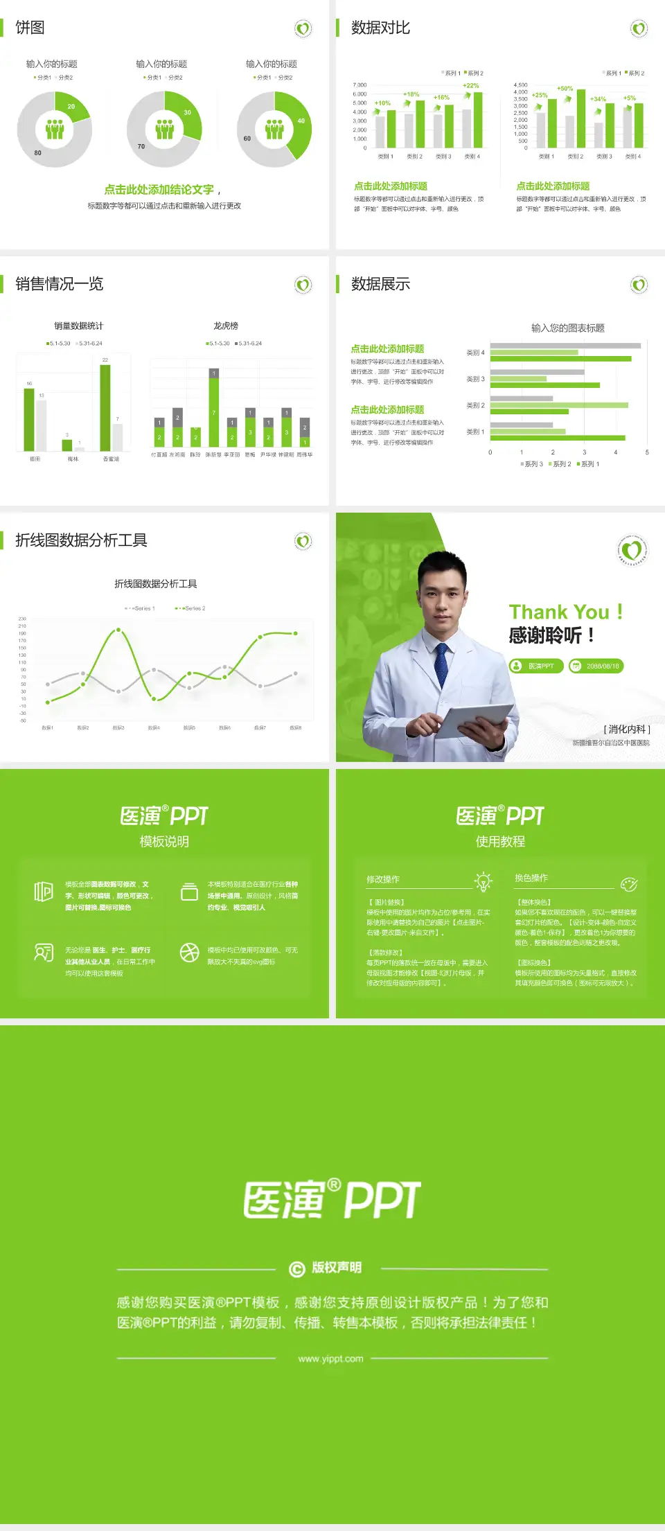 新疆维吾尔自治区中医医院病例分享与讨论PPT模板4:3格式幻灯片预览图4