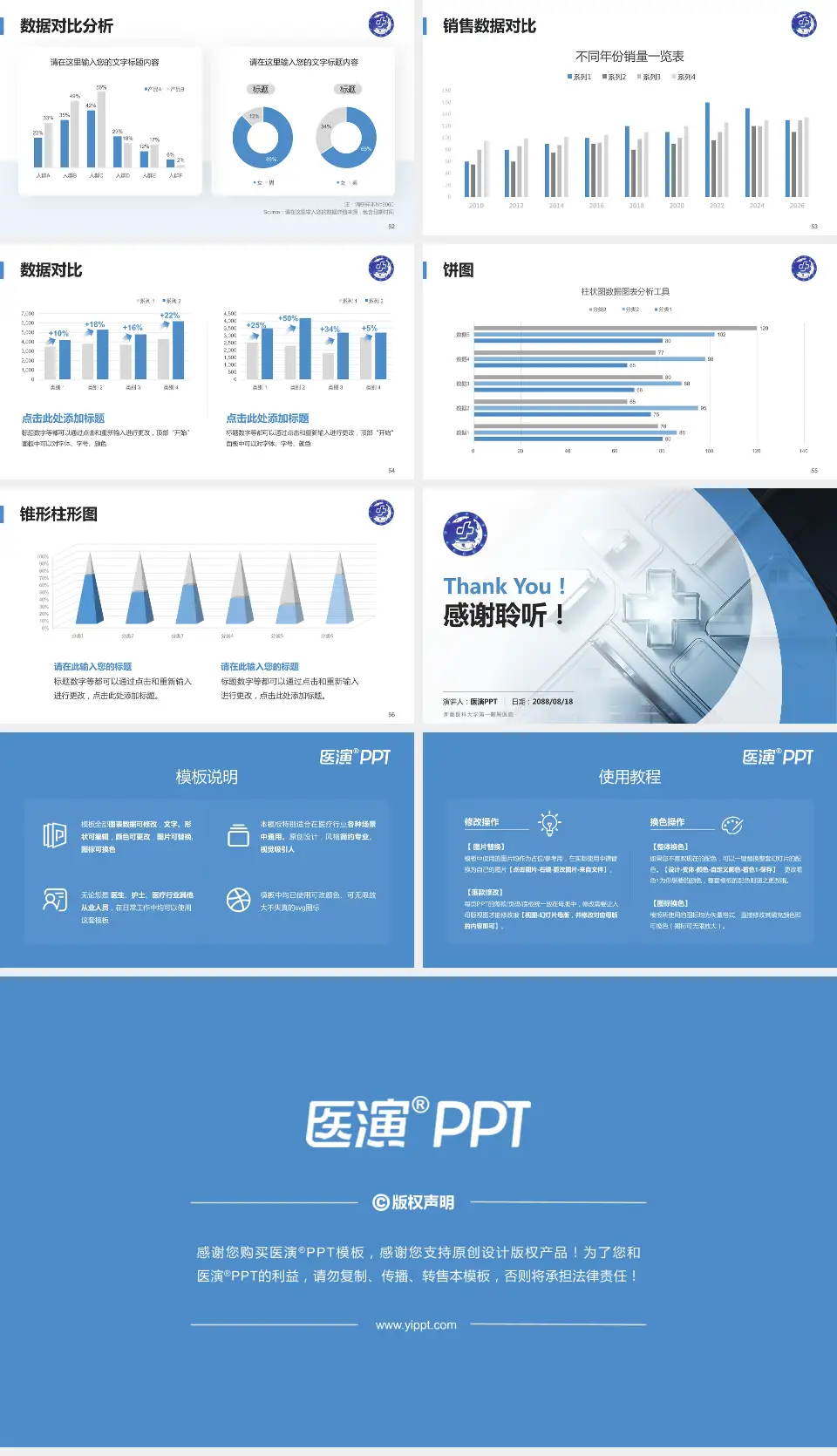 新疆医科大学第一附属医院医疗行业比赛专用PPT模板16:9格式幻灯片预览图7