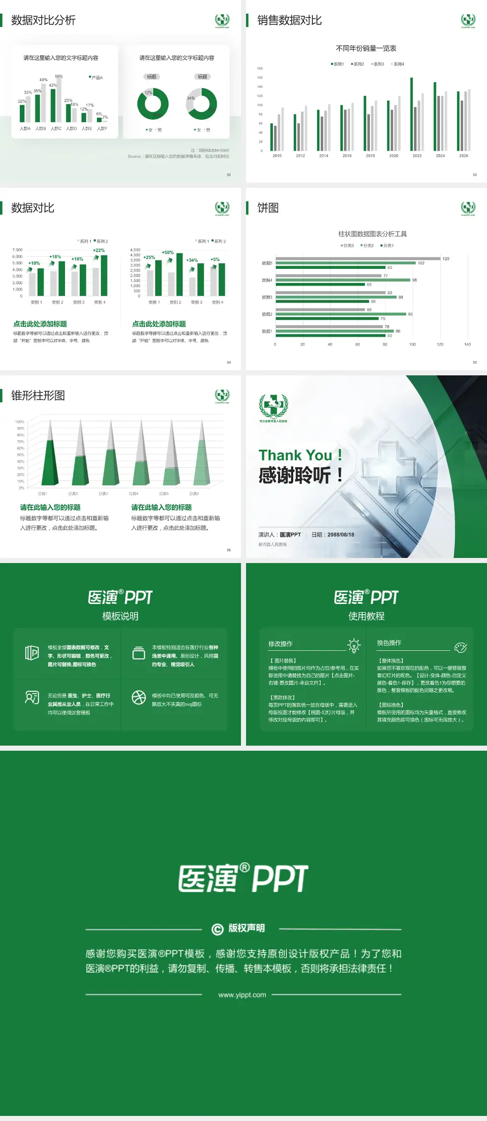 新河县人民医院医疗行业比赛专用PPT模板4:3格式幻灯片预览图7