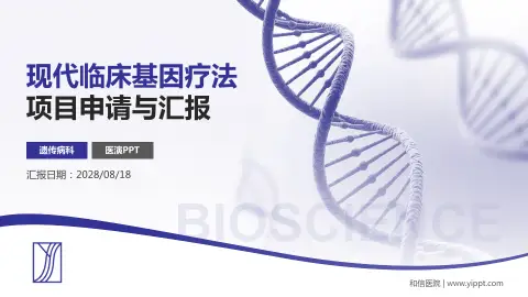 和信医院项目申请与汇报PPT模板