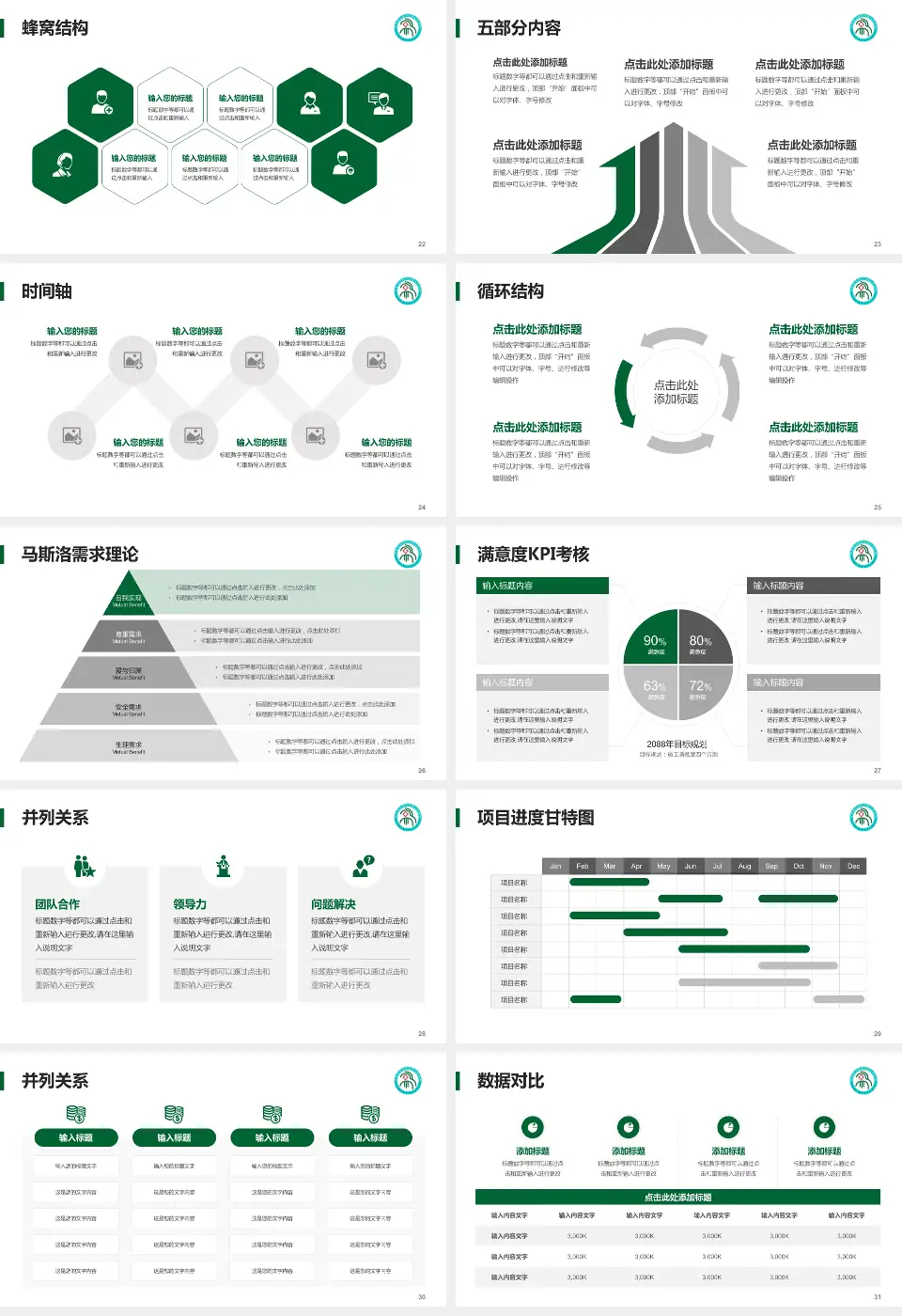 河南蒙古族自治县人民医院医疗知识普及PPT模板16:9格式幻灯片预览图4