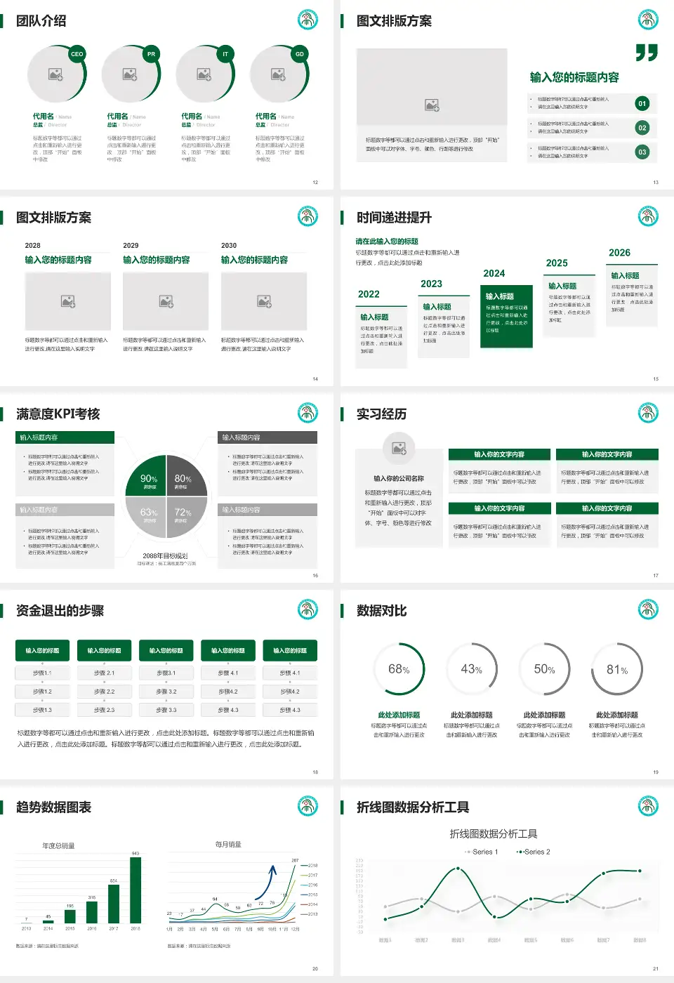 河南蒙古族自治县人民医院培训与教育PPT模板16:9格式幻灯片预览图3