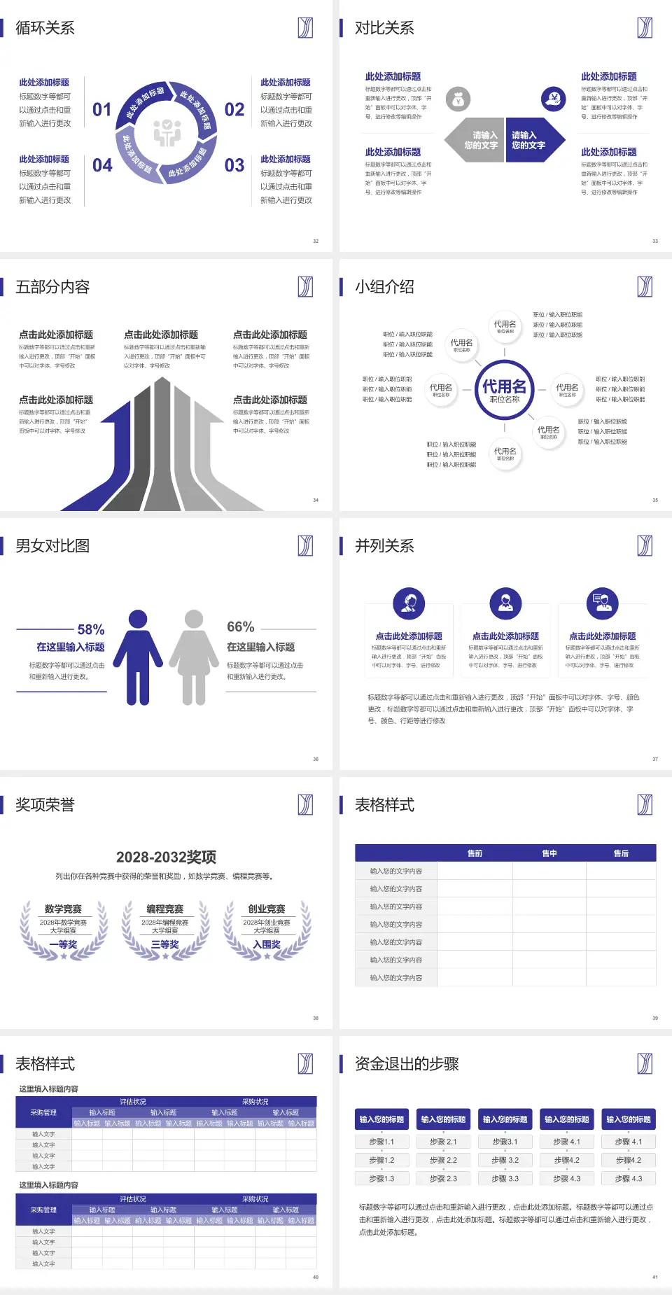 和信医院医院简介/日常通用PPT模板4:3格式幻灯片预览图5