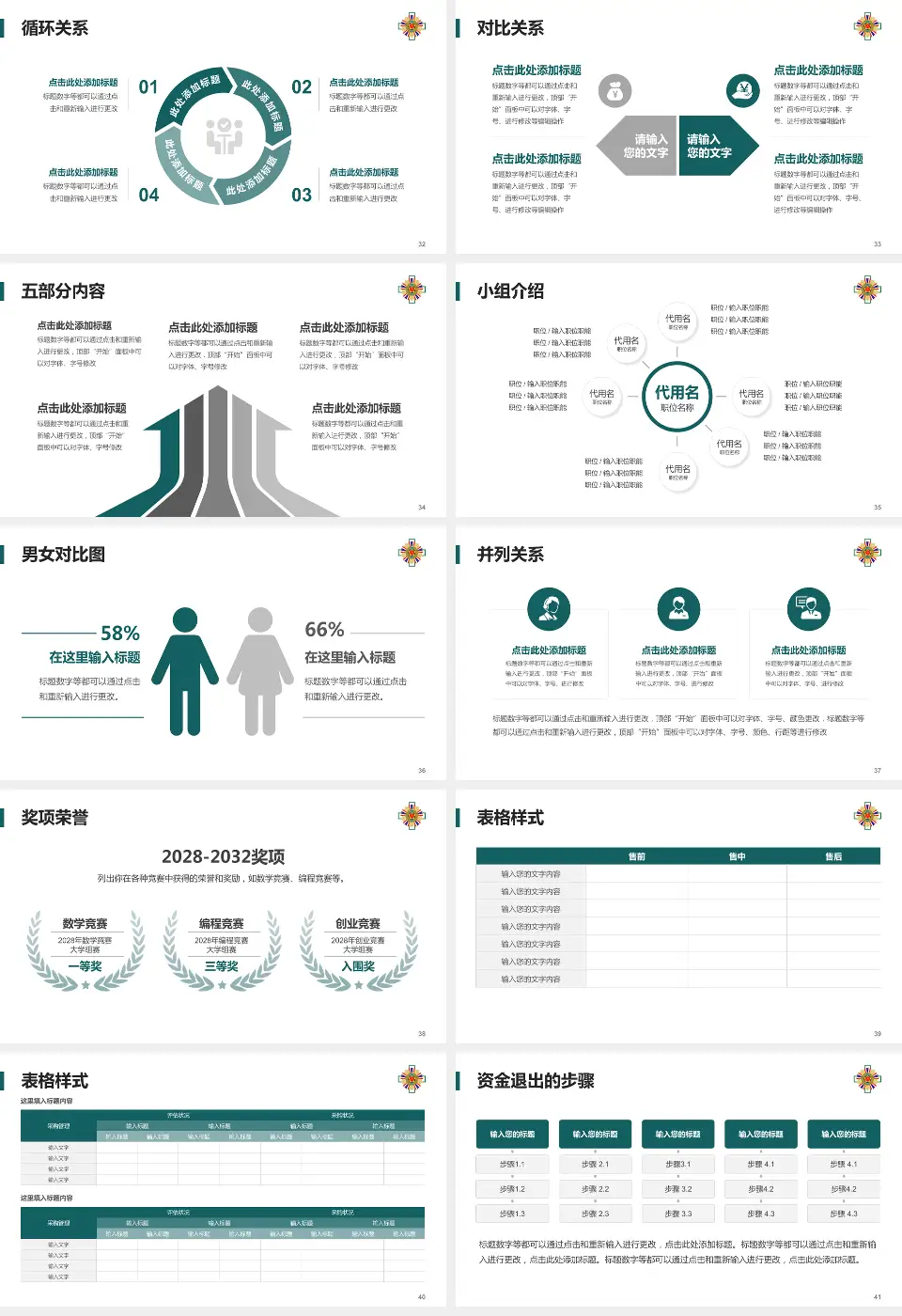 台北荣民总医院医院简介/日常通用PPT模板16:9格式幻灯片预览图5