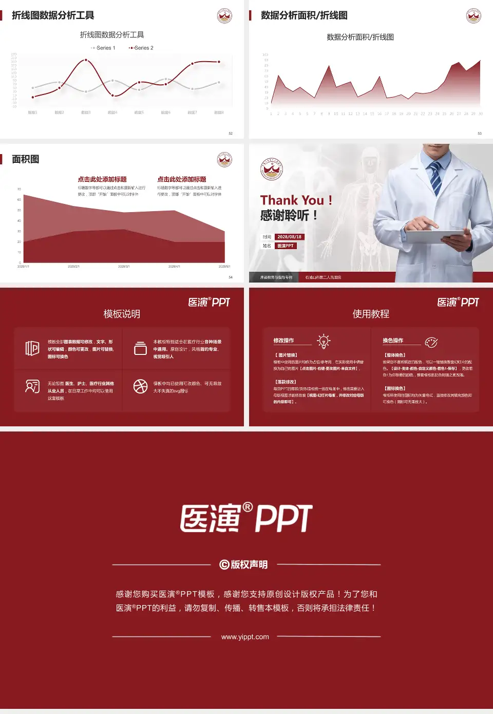 石嘴山市第二人民医院患者教育与指导PPT模板16:9格式幻灯片预览图7