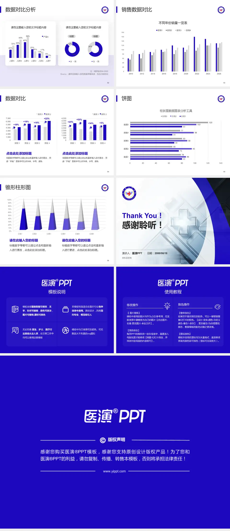南和县医院医疗行业比赛专用PPT模板4:3格式幻灯片预览图7