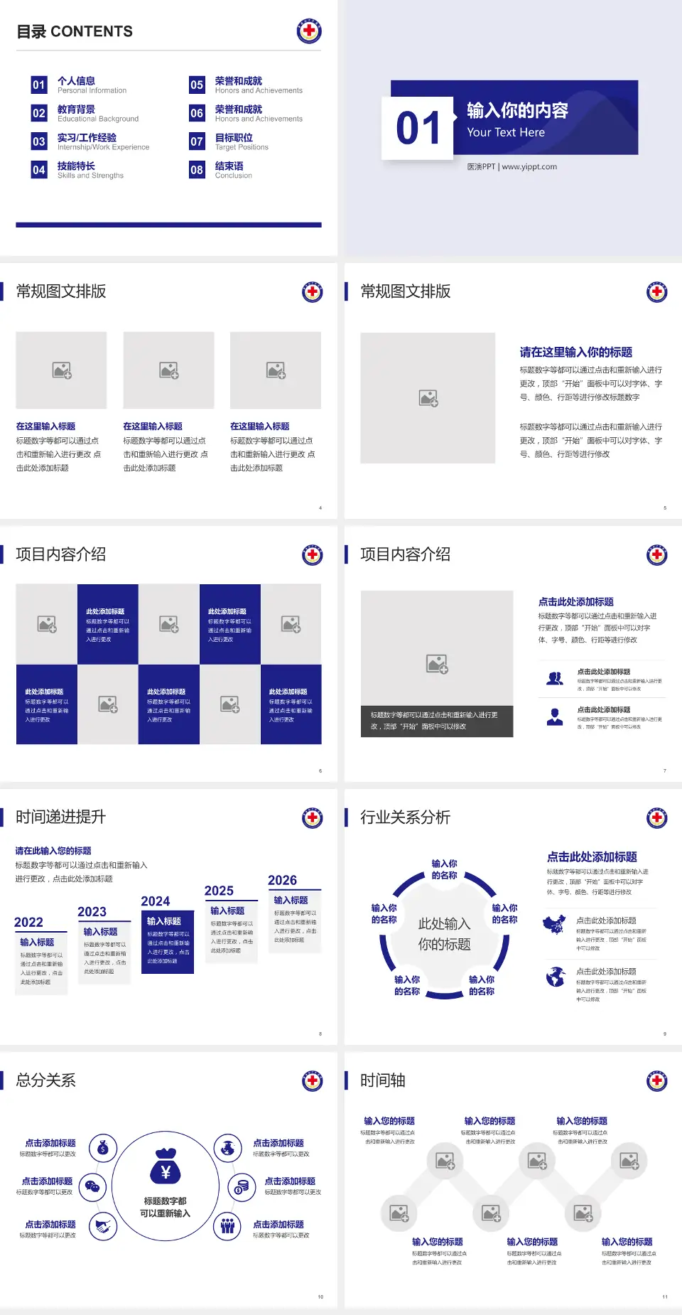 青海红十字医院财务与预算报告PPT模板4:3格式幻灯片预览图2