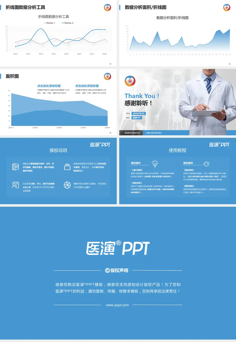 新疆心脑血管病医院患者教育与指导PPT模板16:9格式幻灯片预览图7