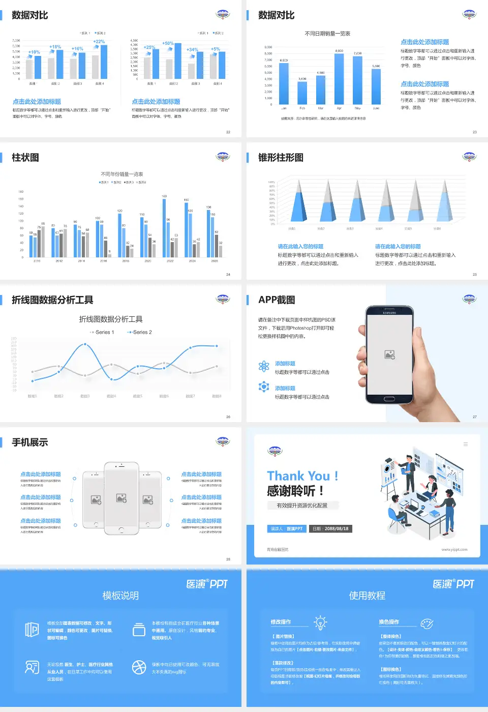 青海省藏医院财务与预算报告PPT模板16:9格式幻灯片预览图4