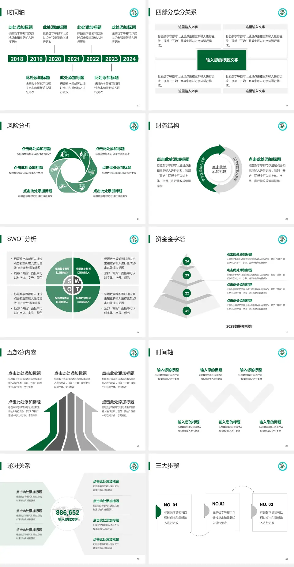 河南蒙古族自治县人民医院患者教育与指导PPT模板4:3格式幻灯片预览图4