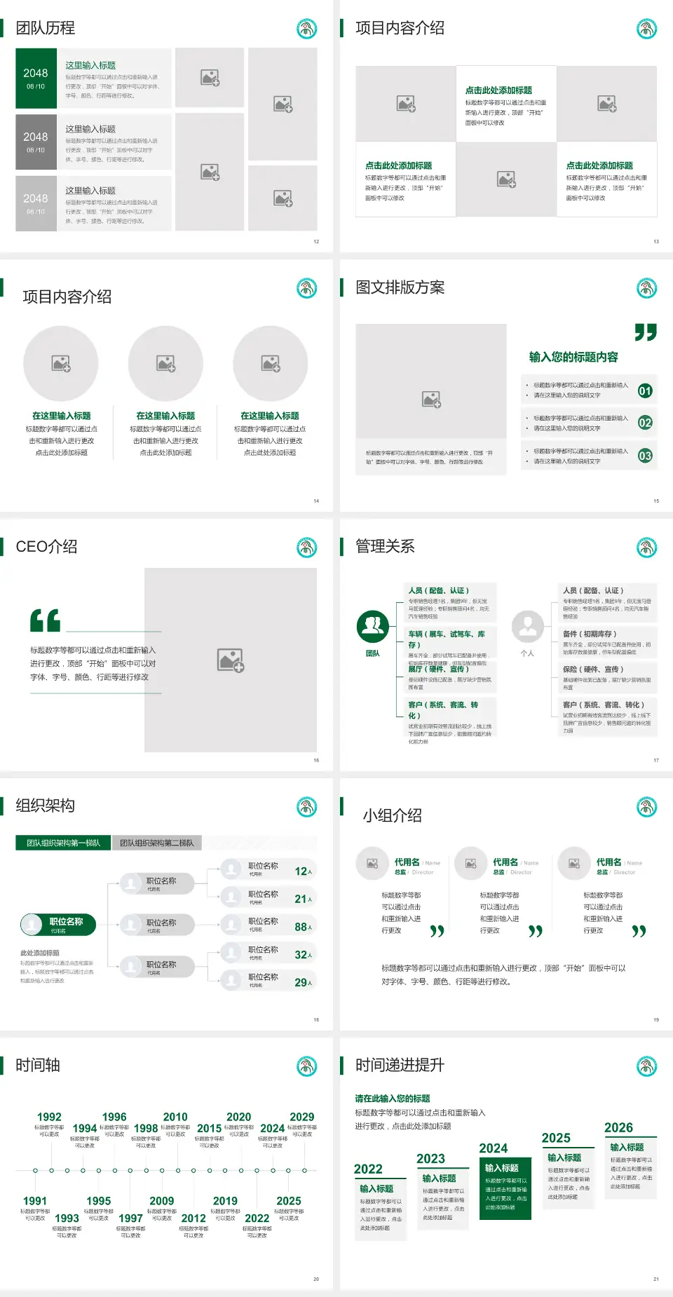 河南蒙古族自治县人民医院医院管理报告PPT模板4:3格式幻灯片预览图3