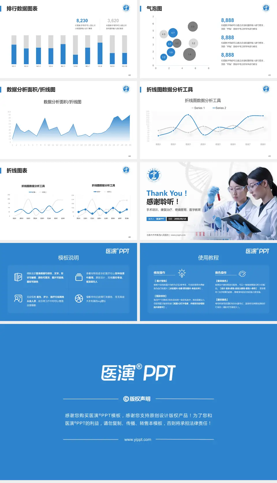 乌鲁木齐市第四人民医院科研成果展示PPT模板16:9格式幻灯片预览图6