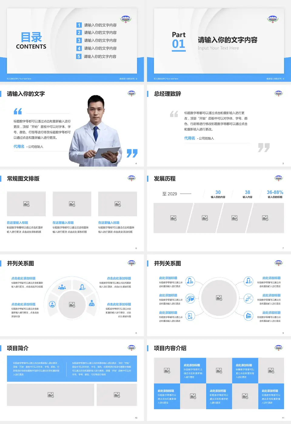 青海省藏医院医院管理报告PPT模板16:9格式幻灯片预览图2