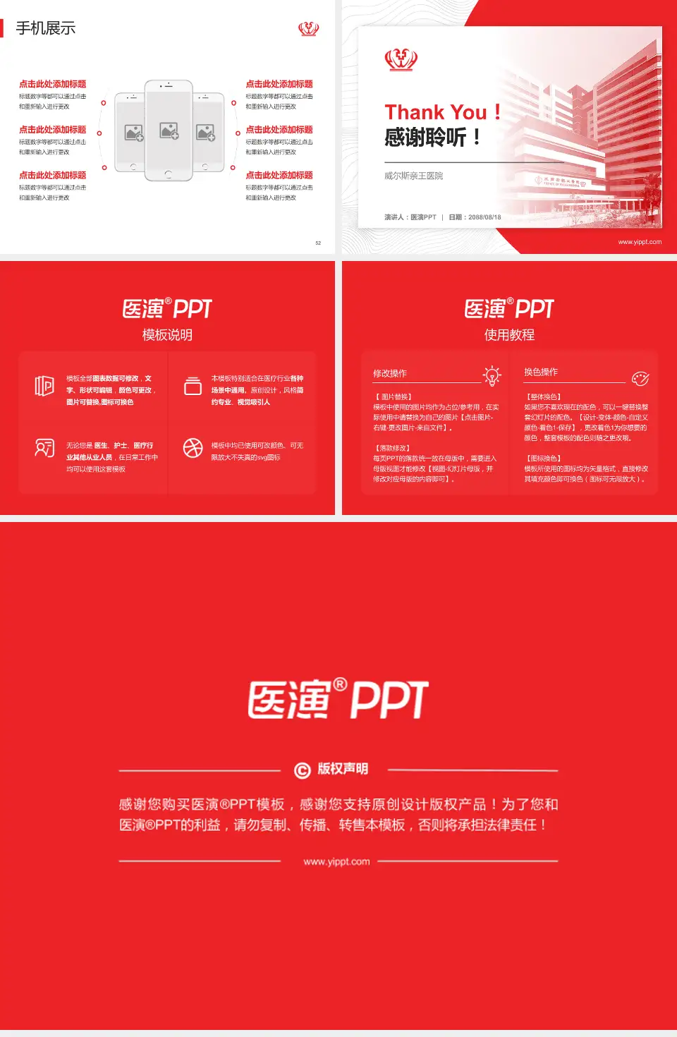 威尔斯亲王医院医院管理报告PPT模板4:3格式幻灯片预览图7