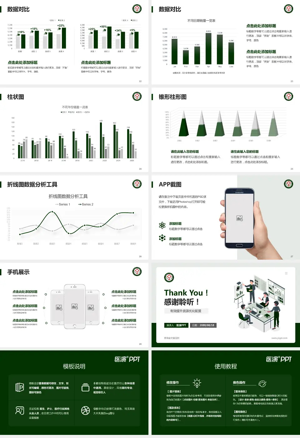 青海省交通医院财务与预算报告PPT模板16:9格式幻灯片预览图4