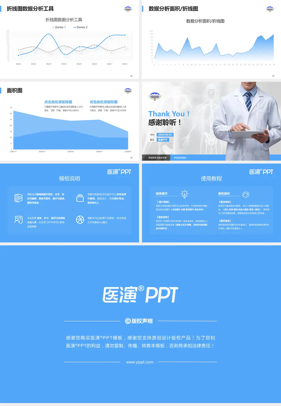 青海省藏医院患者教育与指导PPT模板16:9格式幻灯片预览图7