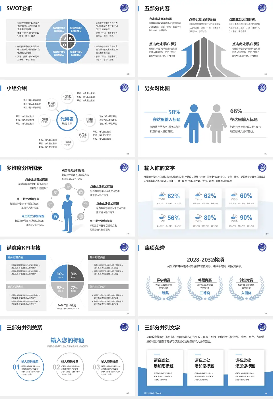 新疆人民医院第一附属医院医疗行业比赛专用PPT模板16:9格式幻灯片预览图5