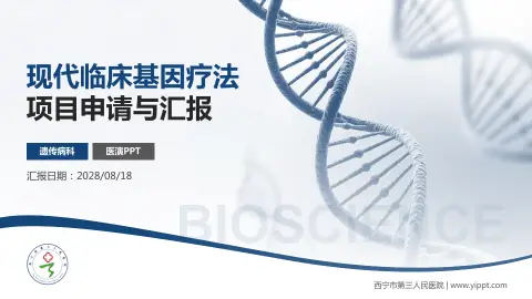 西宁市第三人民医院项目申请与汇报PPT模板