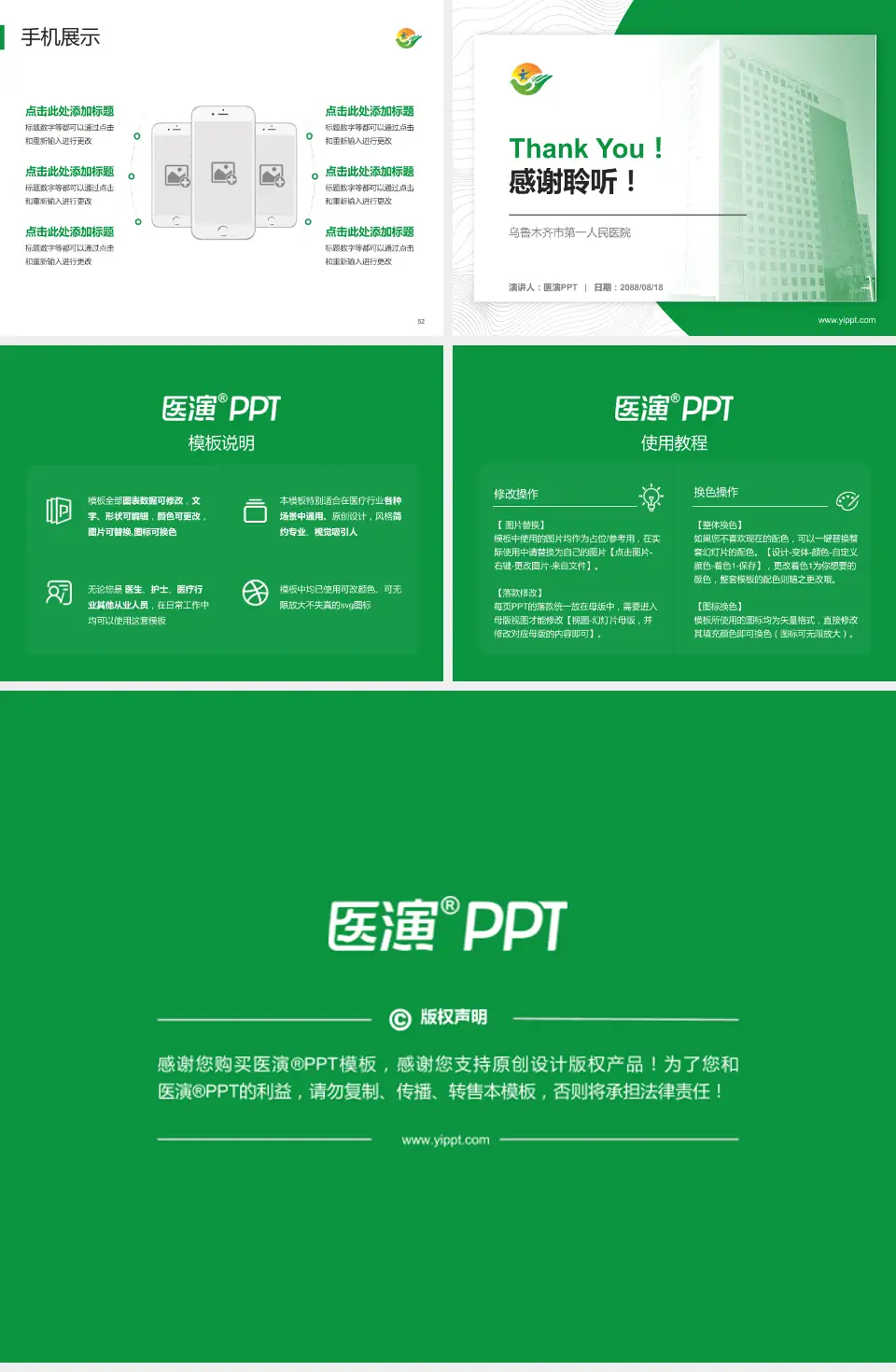 乌鲁木齐市第一人民医院医院管理报告PPT模板4:3格式幻灯片预览图7