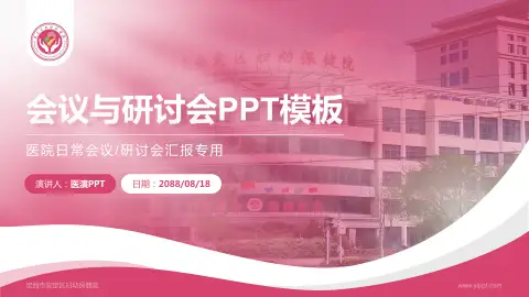 定西市安定区妇幼保健院会议与研讨会PPT模板