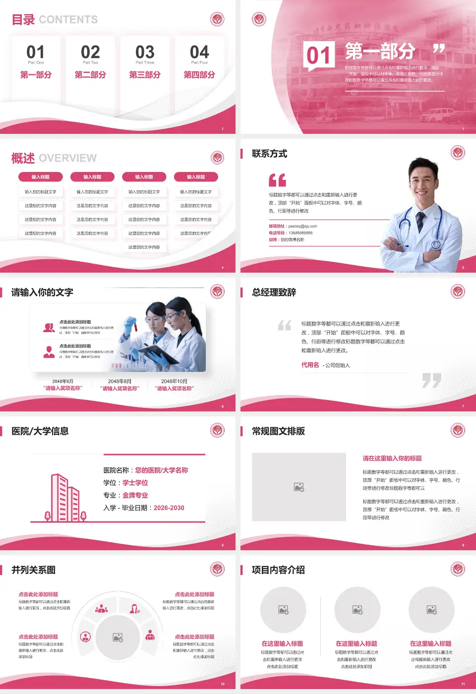 定西市安定区妇幼保健院会议与研讨会PPT模板16:9格式幻灯片预览图2