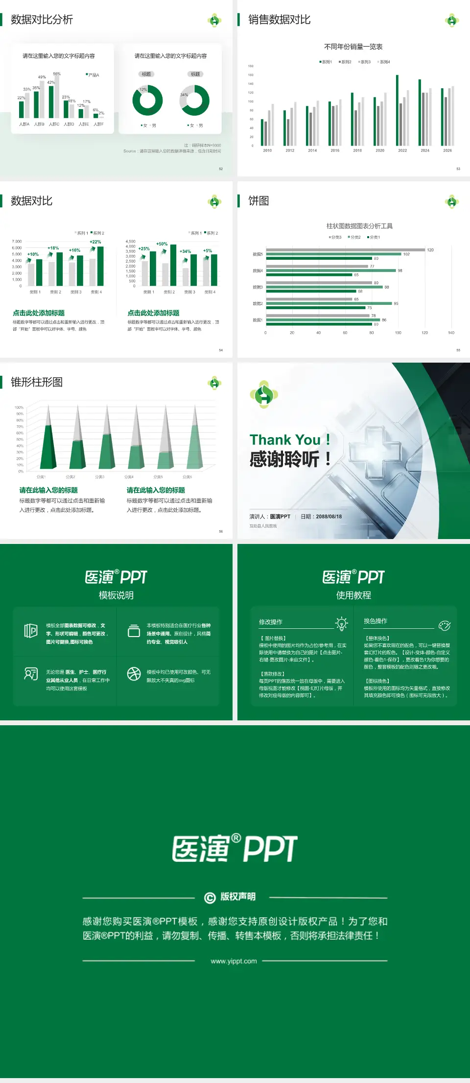 互助县人民医院医疗行业比赛专用PPT模板4:3格式幻灯片预览图7