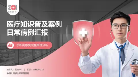 中国人民解放军第四医院医疗知识普及PPT模板