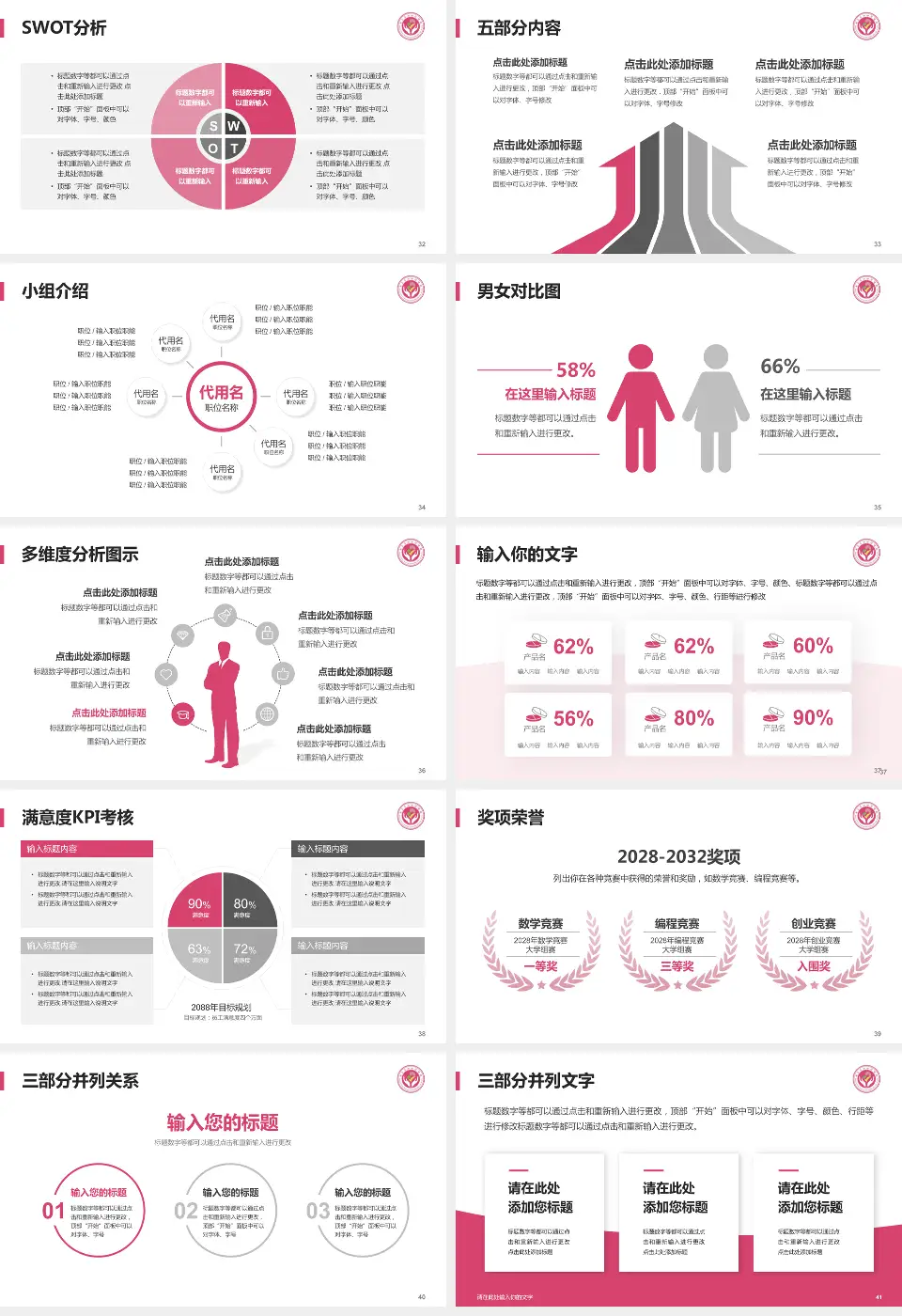 定西市安定区妇幼保健院医疗行业比赛专用PPT模板16:9格式幻灯片预览图5