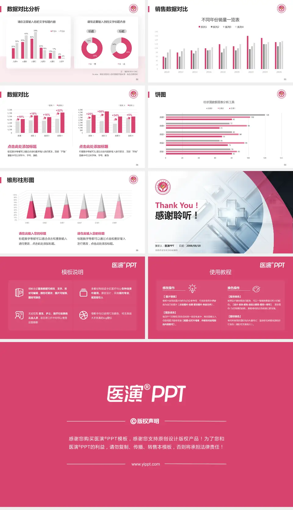 定西市安定区妇幼保健院医疗行业比赛专用PPT模板16:9格式幻灯片预览图7