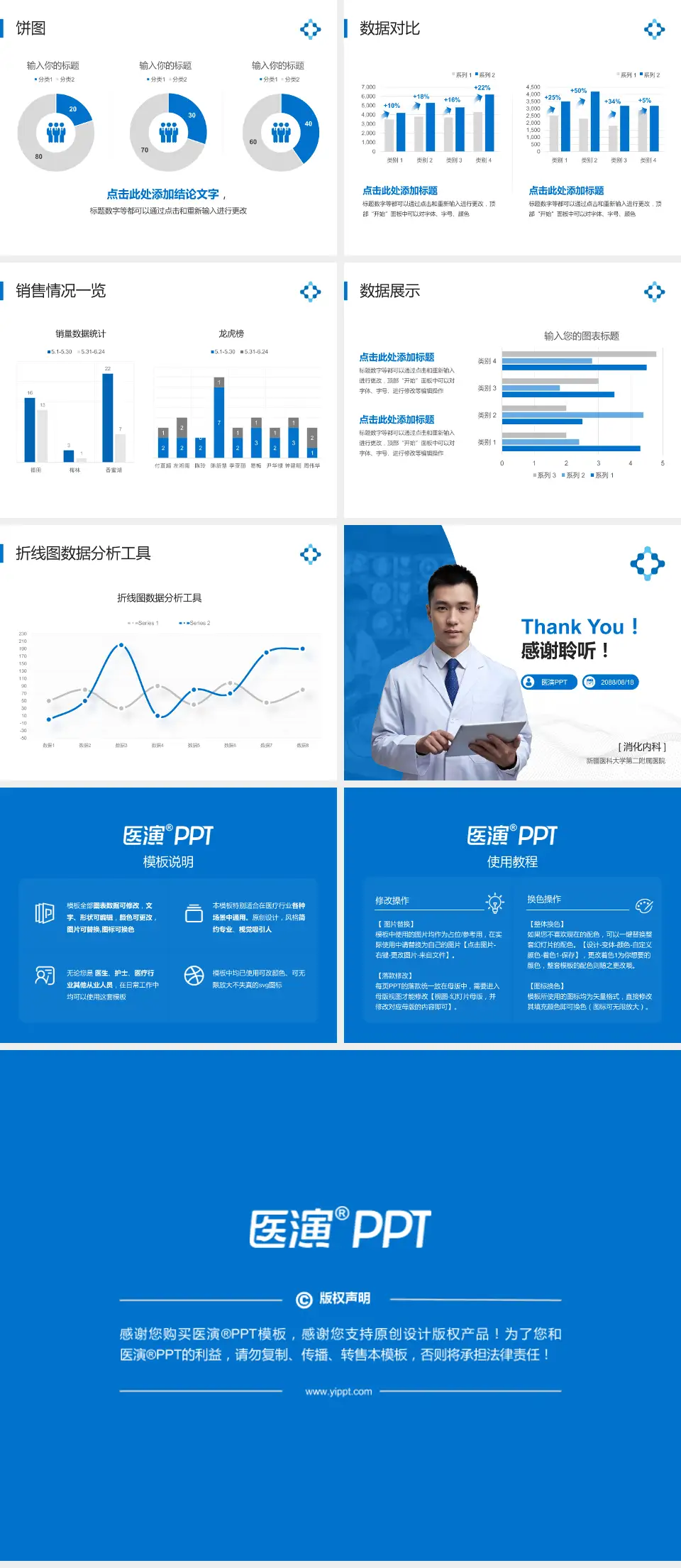 新疆医科大学第二附属医院病例分享与讨论PPT模板4:3格式幻灯片预览图4