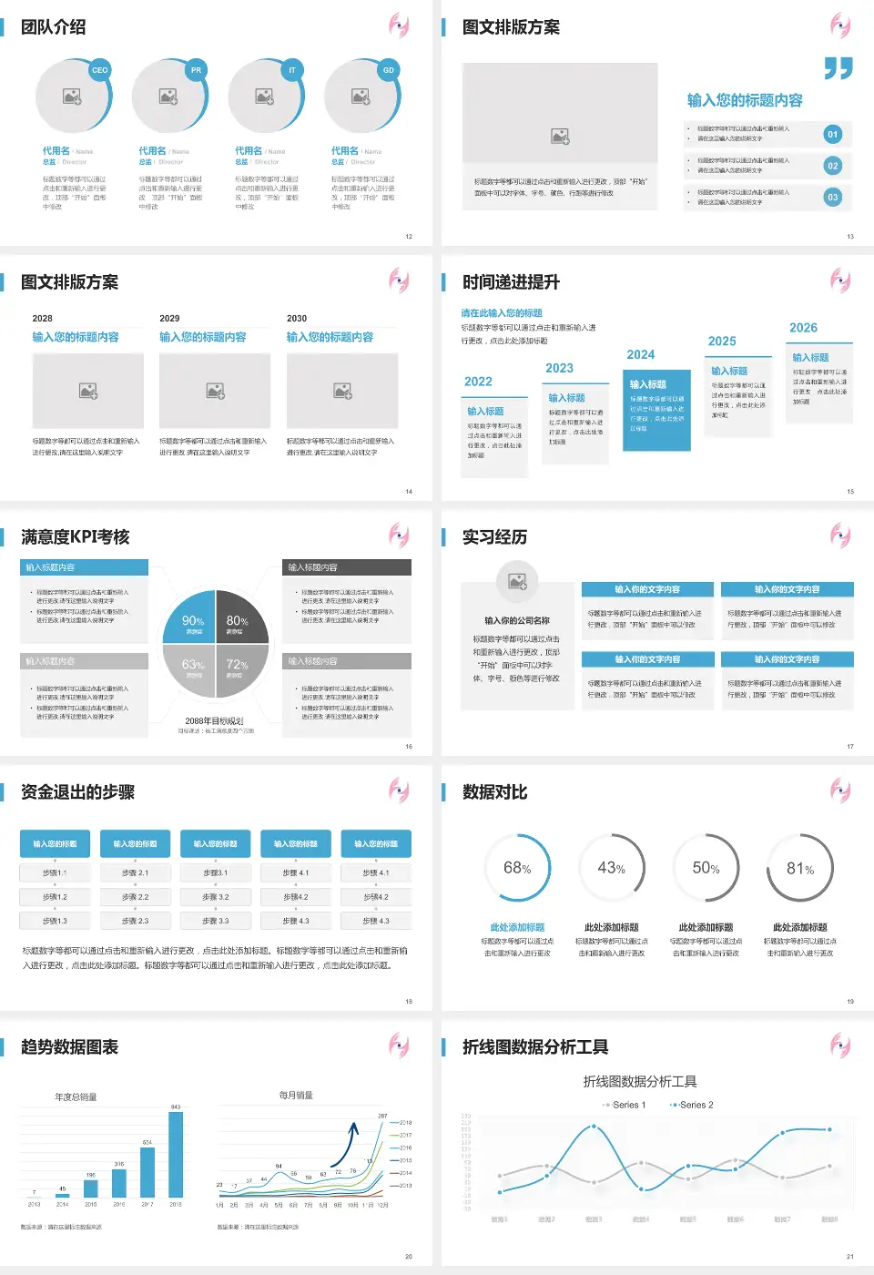 香港屯门医院培训与教育PPT模板16:9格式幻灯片预览图3