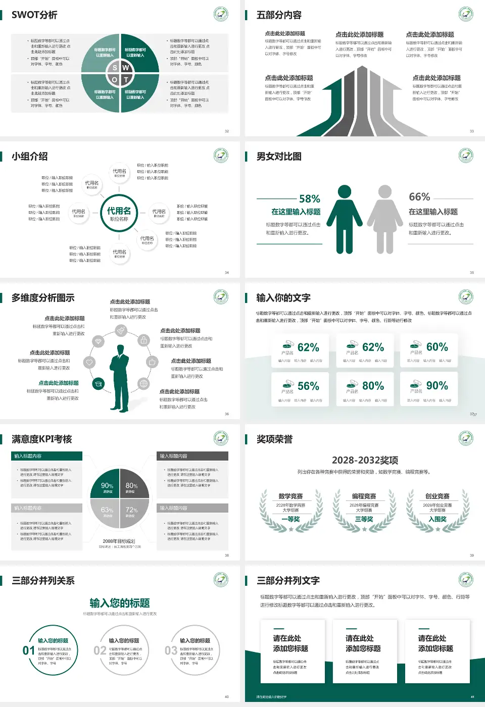 青海省第五人民医院医疗行业比赛专用PPT模板16:9格式幻灯片预览图5