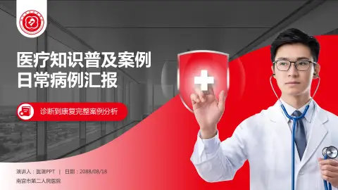 南宫市第二人民医院医疗知识普及PPT模板