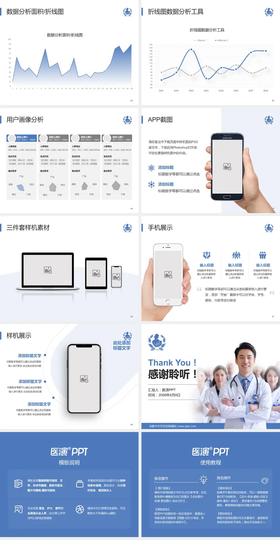 乌鲁木齐市妇幼保健院科室介绍与推广PPT模板4:3格式幻灯片预览图6