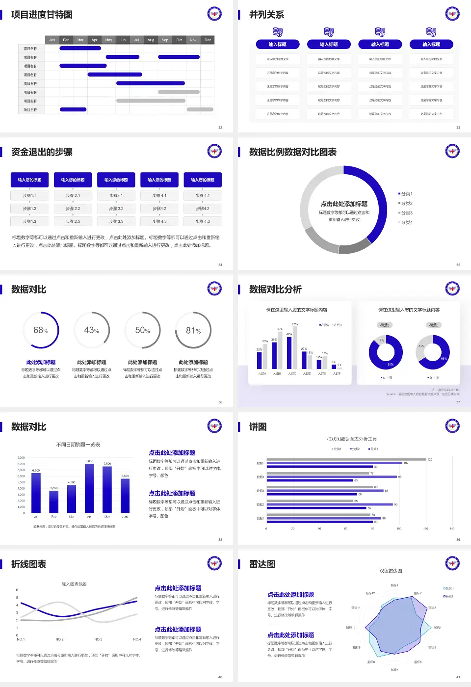 南和县医院项目申请与汇报PPT模板16:9格式幻灯片预览图5