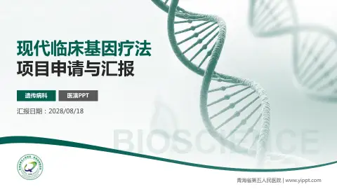 青海省第五人民医院项目申请与汇报PPT模板