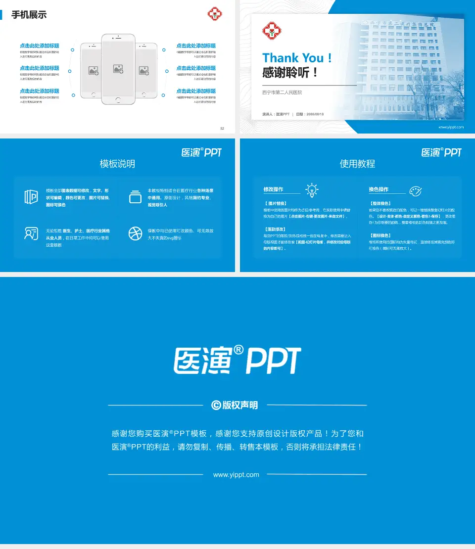 西宁市第二人民医院医院管理报告PPT模板16:9格式幻灯片预览图7