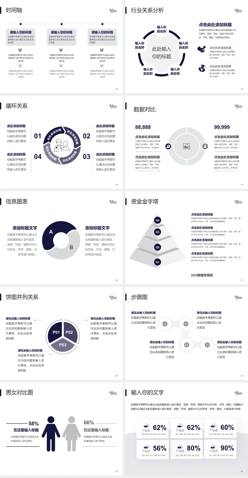 台大医院医院管理报告PPT模板4:3格式幻灯片预览图4
