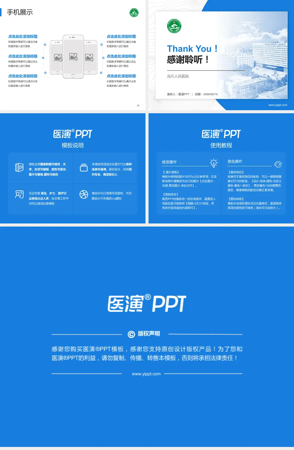 克州人民医院医院管理报告PPT模板4:3格式幻灯片预览图7