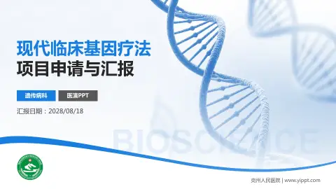 克州人民医院项目申请与汇报PPT模板