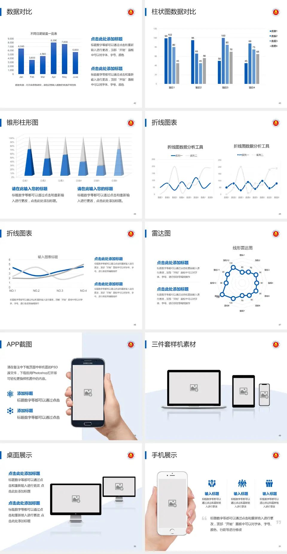 青海省妇女儿童医院医院管理报告PPT模板4:3格式幻灯片预览图6
