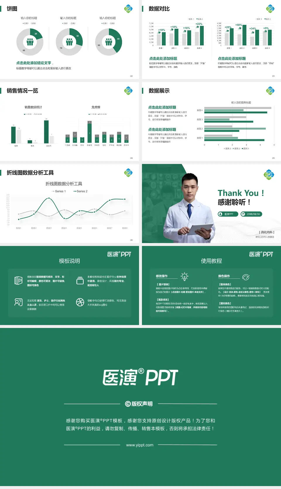 呼伦贝尔市人民医院病例分享与讨论PPT模板16:9格式幻灯片预览图4